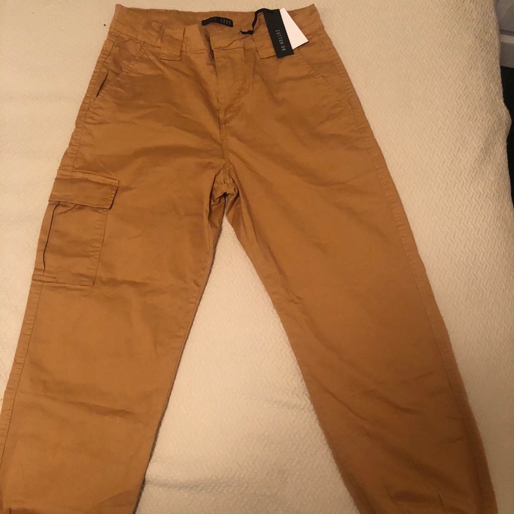 High waist utility pants